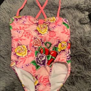 💰NWT little girls one piece swimsuit xoxo sz 4